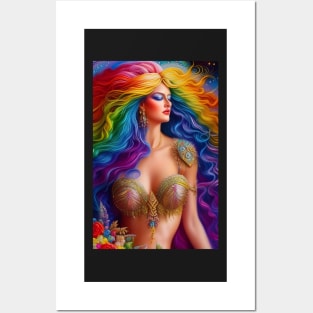 rainbow queen Posters and Art